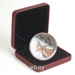 2018 25c Big Coin Caribou Pure Silver Coin Royal Canadian Mint