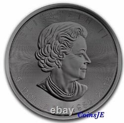2018 5 $ Canada 1 Oz 9999 Feuille D’érable Argentée 30e Anniversaire Burning Silver Coin