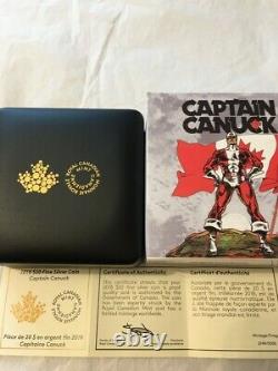 2018 Canada 20 $ Pièce D'argent Fine Capitaine Canuck
