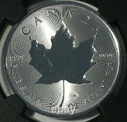 2018 Canada 5 $ Incus Maple Leaf Silver 1 Oz Ngc Ms70 Fdoi 30th Anniv