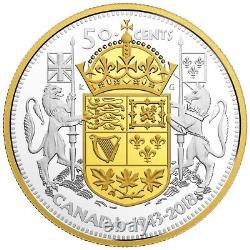 2018 Canada RCM - 75e anniversaire 1943 Demi-dollar en argent fin de 25 $