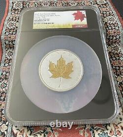 2019 3oz Canada 50 $ Gold Maple Leaf 40th Anniversary Incuse-gilt Ngc Pf70 Fdoi