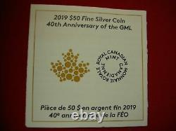 2019 Canada 50 $ 3 Oz. 9999 Silver 40th Ann. Gml Ngc Rev. Pf 70