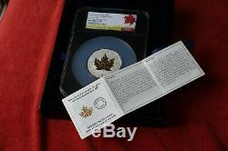 2019 Canada S 50 3 Oz $ Gold Maple Leaf 40e Anniv. Incuse-dore, Fdp Revpf Ngc70