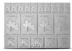 2019 Silver Maple Leaf 2 Oz Canadian Mapleflex Silver Combibar. 9999 Rare Fine