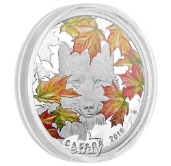 2019, pièce de Canada en argent pur de 2 onces, La pièce du rusé loup, Monnaie Royale du Canada