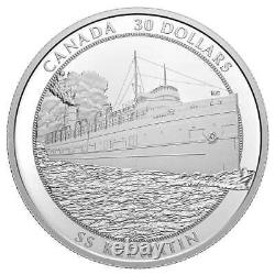 2020 30 $ Ss Keewatin Pure Silver Coin Monnaie Royale Canadienne