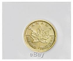 2020 Canada 1/20 Oz D'or Feuille D'érable $ 1 Coin Gem Bu Monnaie Sealed Sku60073