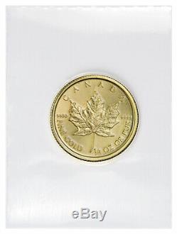 2020 Canada 1/4 Oz D'or Feuille D'érable Pièce De 10 $ Gem Bu Monnaie Sealed Sku60072