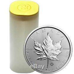 2020 Canada 1 Oz. 9999 Silver Maple Leaf Monnaie Royale Canadienne Tube De 25 Stoc