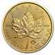 2020 Canada 1 Oz D'or Maple Leaf 50 $ Coin. 9999 Fin Bu