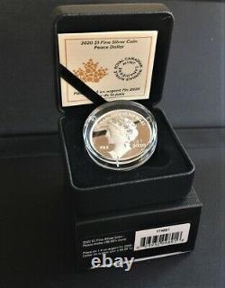 2020 Canada Peace Dollar Ultra High Relief 1$ 99,99% Pure Silver Coin