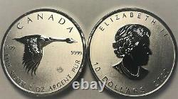 2020 Goose Maple Leaf 2 Oz. 9999 Argent 10 $ Pièce De Monnaie Canada Alex Colville