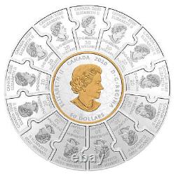 2020 Les Quatre Pionniers Du Vent Au Canada Pure Silver Puzzle Coin Set