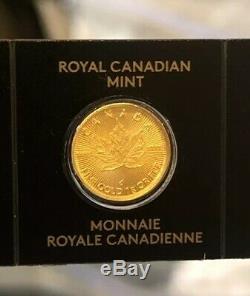 2020 Monnaie Royale Canadienne Mrc 1 G Un Gramme D'or Pur 9999 Maple Leaf Coin Invest