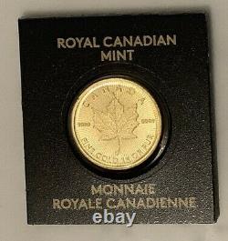 2020 Or 1 Gramme Maplegram 50 Cent Pièce 9999 Lingots D’or -monnaie Royale Canadienne