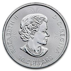 2020 Royal Canadian Ment Twin Maples 2 Oz Silver Maple Leaf 10 $ Pièce. 9999 Amende