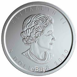 2020 W Canada 1 Oz D'argent Bruni Maple Leaf 5 $ Coin Gem Bu Sku59501