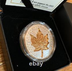 2021, 2022, 2023 Feuilles D'érable Super Incuse Pure 1oz Argent Coins Canada