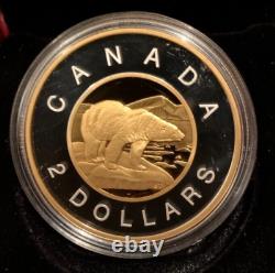 2021 25e anniversaire du jeu de pièce en argent pur de 1 oz et de billet de banque de 2 $ Canada