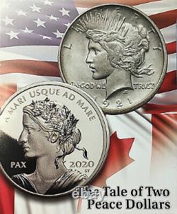 2021 Canada $1 Paix Dollar Uhr Ngc Reverse Proof 70 Ide Taylor Signé