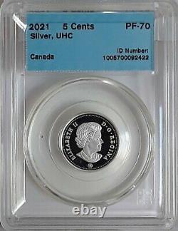 2021 Canada 100e Anniversaire De Bluenose Fine Silver 7 Coin Set Certifié Cccs