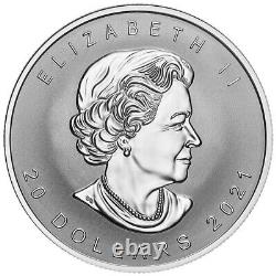2021 Canada 20 $ Maple Leaf Super Incuse Proof 1 Oz Silver Coin, Edition Limitée
