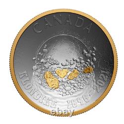 2021 Canada Klondike Gold Rush Courbé 1oz Argent Pièce Ngc Pf 69 Ucam