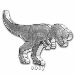 2021 Îles Salomon Dinosaures D'amérique Du Nord T-rex 2 Oz. 9999 Pièce D'argent