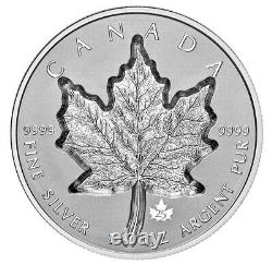 2021 Super Incuse Silver Maple Leaf Sml 20 $ 1 Oz Silver Proof Coin Canada