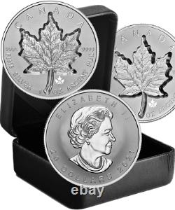 2021 Super Incuse Silver Maple Leaf Sml 20 $ 1oz Silver Proof Coin Canada Privy25