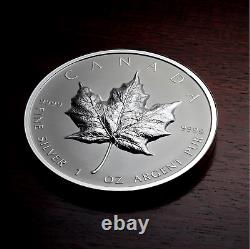 2022 1 Oz Uhr Proof Silver Maple Leaf Coin, Ultra-haut Relief Sml Canada-rcm