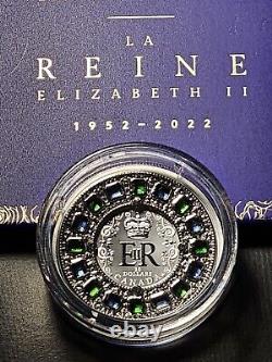 2022 20 $ La Couronne d'État Impériale - LA REINE ELIZABETH II 1952-2022 Un Chef-d'œuvre