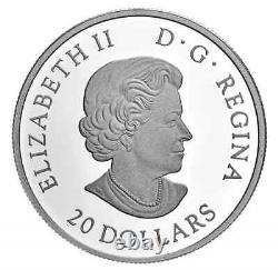 2022 CANADA Le jubilé de platine de la reine Elizabeth II. Ensemble de 2 pièces en argent pur à 9999.