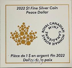 2022 Canada $1 Paix Dollar Pulsatting Uhr Argent Ngc Pf70 Fdoi Taylor Signé