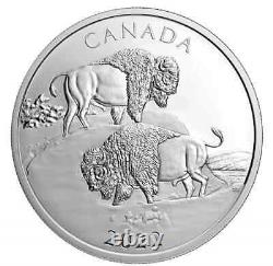 2022 Canada $30 The Mighy Bison 2oz. 9999 Pièce De Preuve En Argent Pur Fin