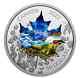 2022 Canada 50 $ Collage Canadien 55mm. 9999 Pièce De Preuve En Argent Pur 3 Oz