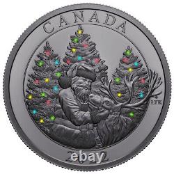 2022 Canada 50 $ Santa Magic Of The Saison Glow-inthe-dark. 9999 Pièces D'argent De 3 Oz