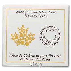 2022 Canada Argent 50 $ Cadeaux De Vacances Ugs#261860