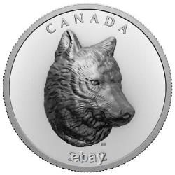 2022 Canada Timber Wolf Extraordinaire High Relief 1 Oz Argent 25 $ Pièce À Conviction Gem