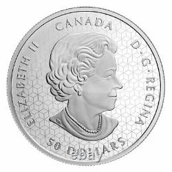 2022 Dollar De La Paix Du Canada Pulsating Ultra High Relief 5 Oz Silver Proof 50 $ Ogp