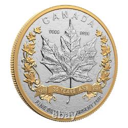 2023 CANADA 50 $ 35e anniversaire de la SML 5oz. 9999 Pièce de monnaie en argent pur Proof