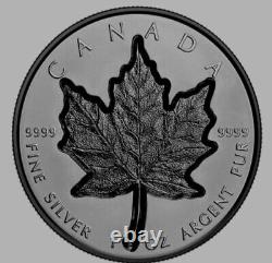 2023 Canada 20 $ Super Incuse Rhodium Joué Argent 1oz. 9999 Pièce En Argent Pur