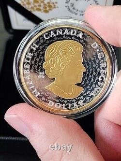 2024 Canada Paix PAX 1 Dollar UHR 1 oz 99.99% Argent avec placage en or jaune