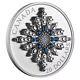 2024 Canada Saphir Jubilé Flocon De Neige Broche 1 Oz Argent Mat Preuve Boîte Coa Nouveau