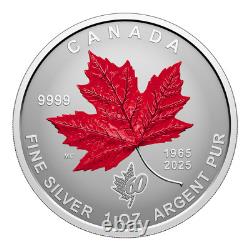 2025 Ensemble de pièces en argent fractionnaire de 1,90 oz pour le 60e anniversaire du drapeau du Canada - Tirage limité à 3500 exemplaires