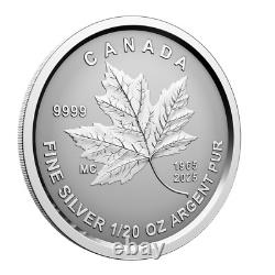 2025 Ensemble de pièces en argent fractionnaire de 1,90 oz pour le 60e anniversaire du drapeau du Canada - Tirage limité à 3500 exemplaires