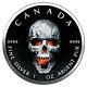 5 $ Canada 1 Oz Silver Maple Feuille D'érable Skull. 9999 Box, Cap, Coa Un Des 100