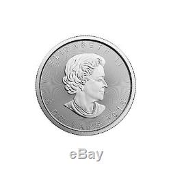 5 X 5 Oz 1 Oz 2019 Argent Feuille D'érable Coin Mrc. 9999 Ag Monnaie Royale Canadienne