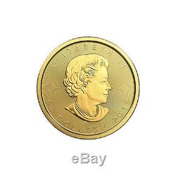 5 X 5 Oz 1 Oz D'or 2019 Feuille D'érable Coin Mrc. 9999 Au Monnaie Royale Canadienne